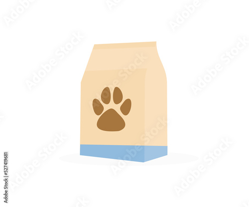 Pet food, Pet shop logo design. Wet and dry pet food, Food for cats and dogs vector design and illustration.