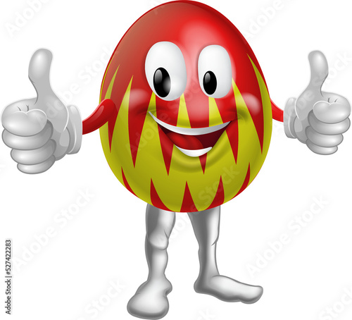 Cartoon Easter Egg Man