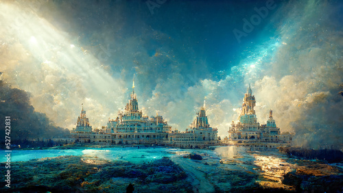 Magic unusual fairytale palaces photo