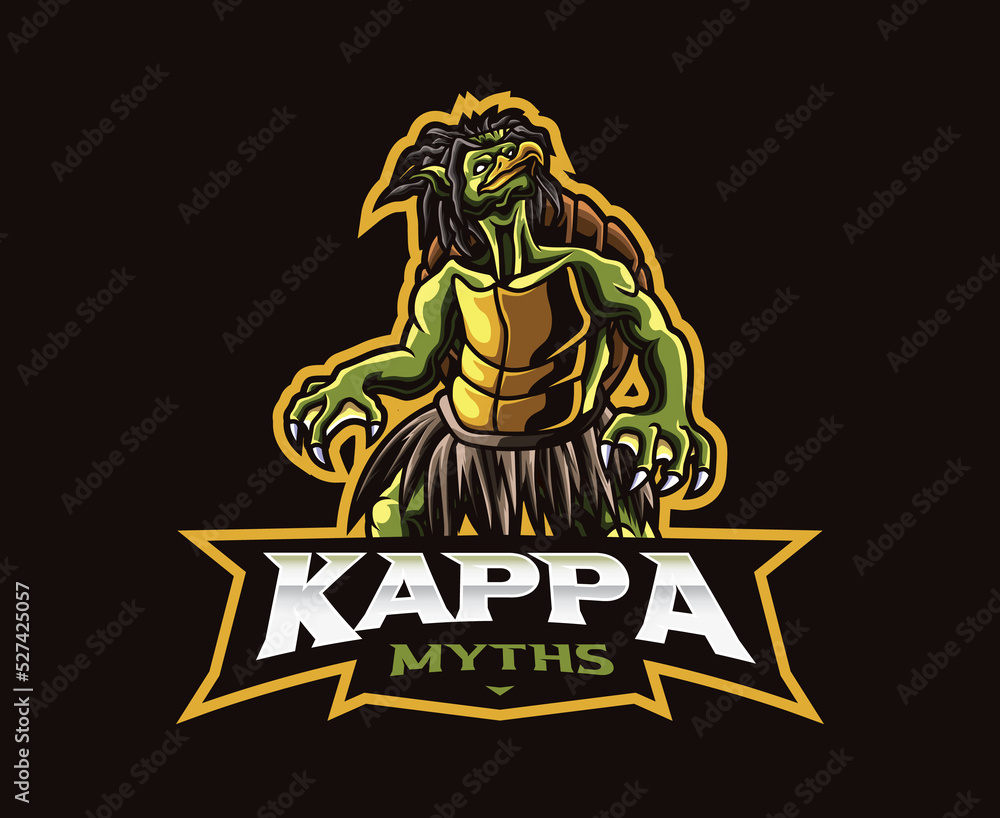 Kappa mascot logo design Kappa mascot logo design