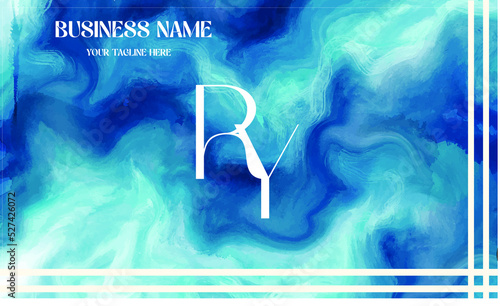 RY initial logo | initial based abstract modern minimal creative logo, vector template image. luxury logotype logo, real estate homie logo. typography logo. initials logo.