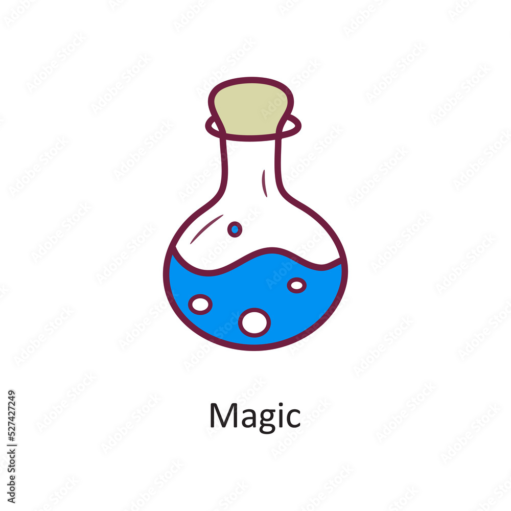 Magic vector filled outline Icon Design illustration. Halloween Symbol on White background EPS 10 File Magic vector filled outline Icon Design illustration. Halloween Symbol on White background EPS 10 File