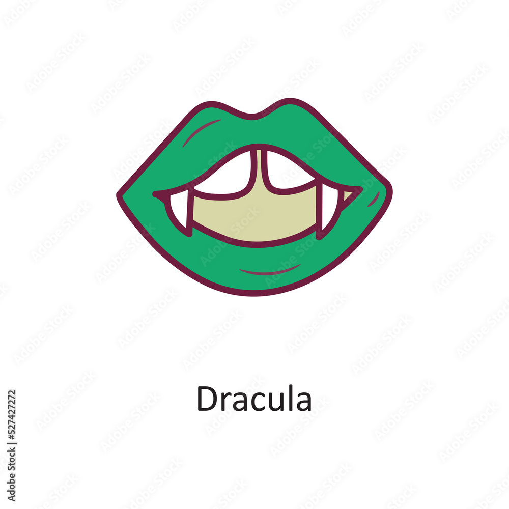 Dracula vector filled outline Icon Design illustration. Halloween Symbol on White background EPS 10 File Dracula vector filled outline Icon Design illustration. Halloween Symbol on White background EPS 10 File