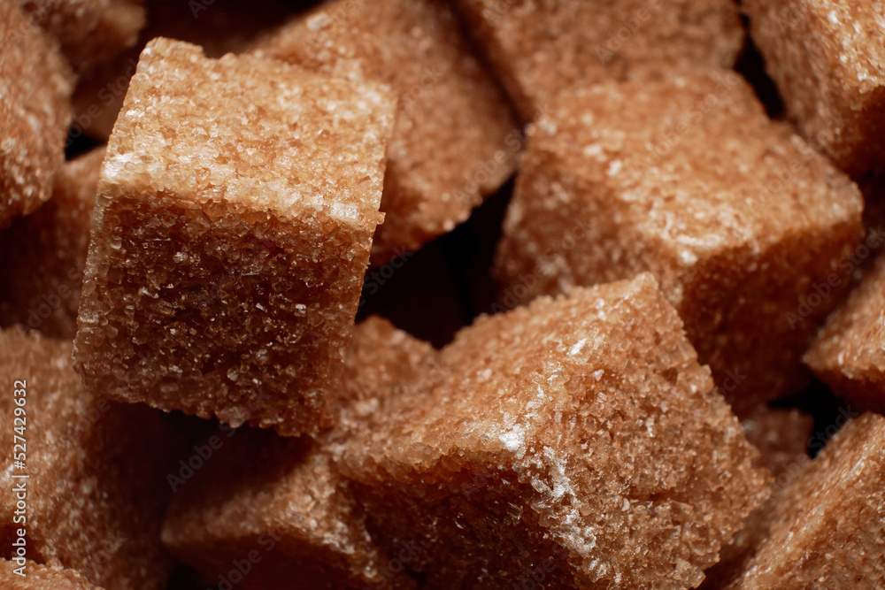 brown sugar cubes macro background. Demerara sugar cubes. brown sugar cubes macro background. Demerara sugar cubes.