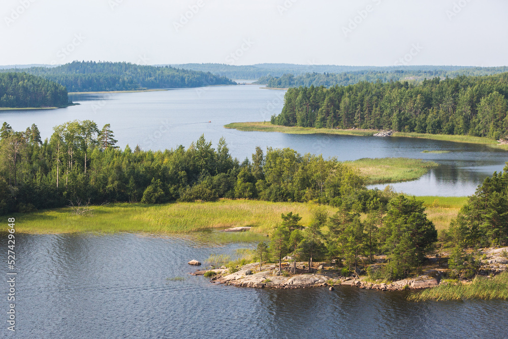 View of the Ladoga skerries from Linnasaari island