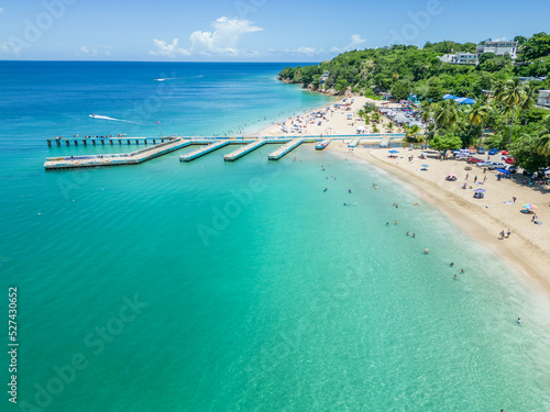 Crash Boat Beach, Aguadilla, Puerto Rico. A very popular beach for loacal and tourists. photo