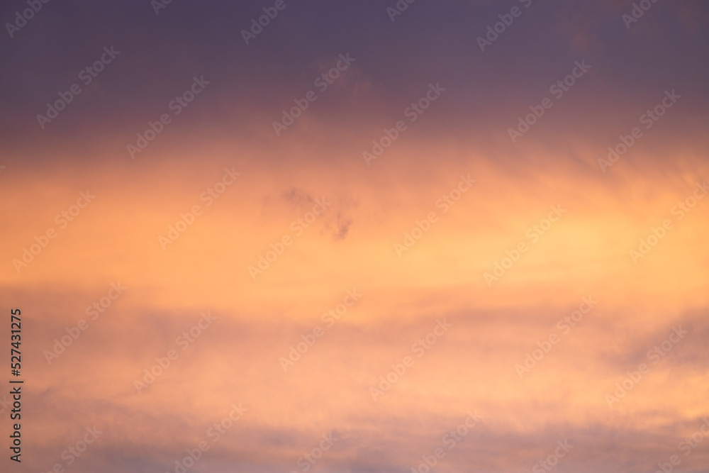 Bright colorful sky at sunset, sky for background