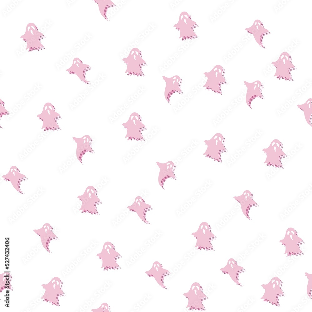 Halloween pastel pink pattern background, vector Halloween pastel pink pattern background, vector