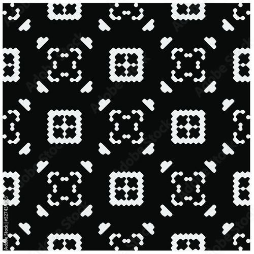 Design seamless monochrome geometric pattern. Abstract background. Vector art.Perfect for site backdrop  wrapping paper  wallpaper  textile and surface design. 