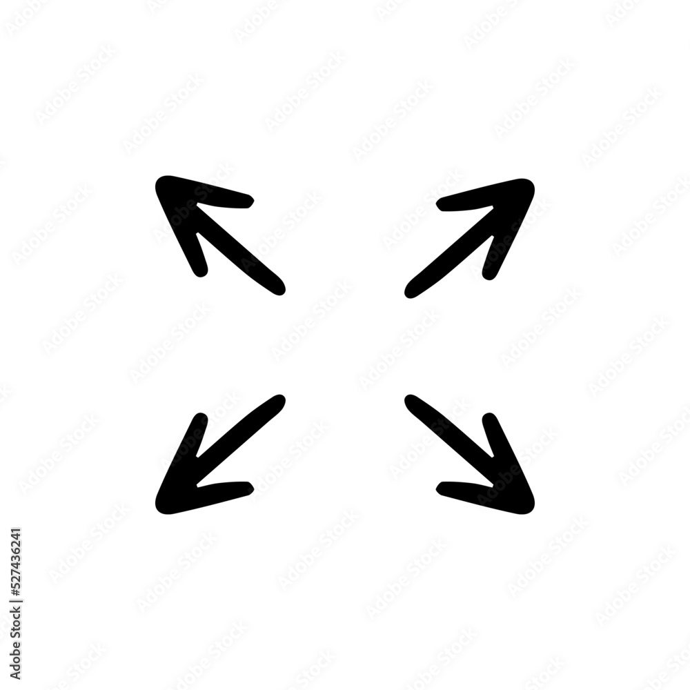 hand drawn arrows showing corner points hand drawn arrows showing corner points
