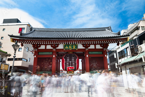 Obraz na płótnie 日本観光 東京浅草浅草寺雷門