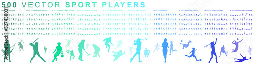 500 Sport players - Vector