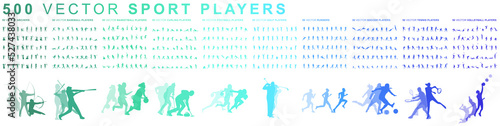 500 Sport players - Vector