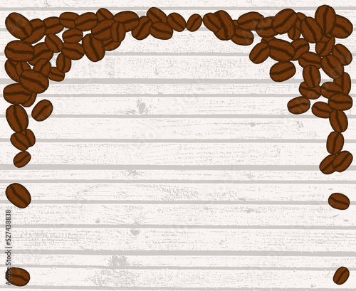 Blank coffee beans frame