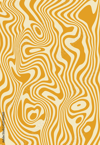 Monochrome Retro groovy psychedelic marble background. Vector illustration in the style of 1970