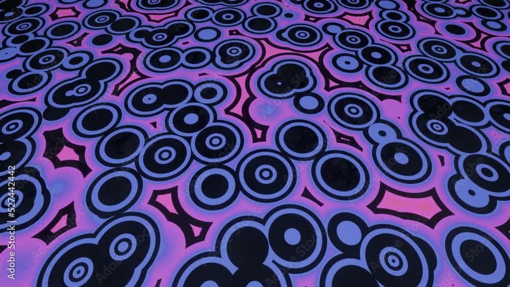 4k looped animation. Hi tech pattern on plane surface, neon glow, complex elements and structure. 3d objects form sci fi composition on surface 3d pattern. Information technology, futuristic hardware 4k looped animation. Hi tech pattern on plane surface, neon glow, complex elements and structure. 3d objects form sci fi composition on surface 3d pattern. Information technology, futuristic hardware