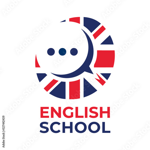 Vector logo of the English language school