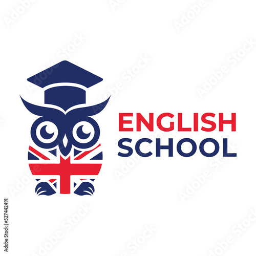 Vector logo of the English language school