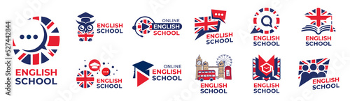 Vector logo of the English language school