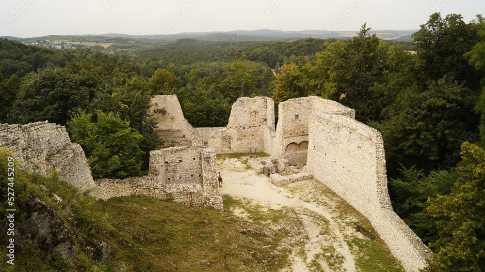 Ruine, stein, fels, geologie, urlaub, maserung, muster. mauer, wald