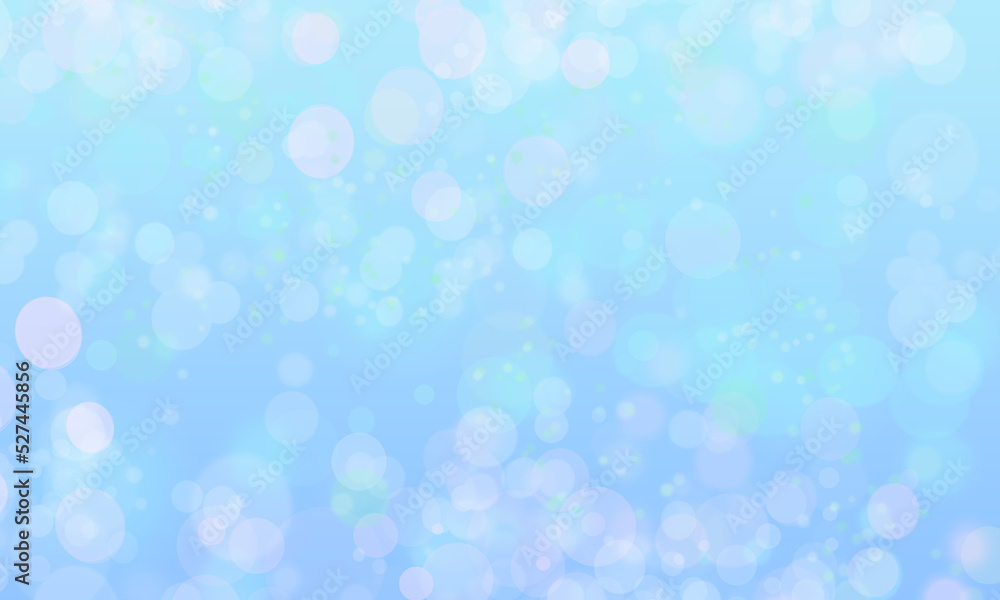 Blue bokeh defocus glitter blur background. Bokeh abstract background.