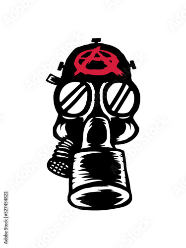 Anarchie Punk Gasmaske Retro 
