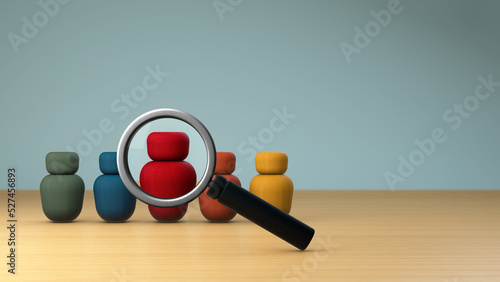 Φωτογραφία Target customer, buyer persona, marketing segmentation, job recruitment concept