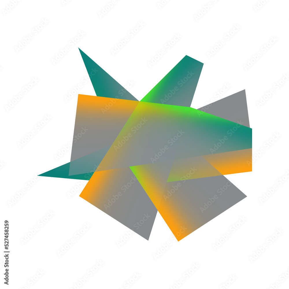 Isolated transparent abstract star burst shape element. Isolated transparent abstract star burst shape element.