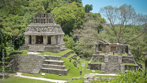 Palenque mayan temple in Palenque Mexico photo