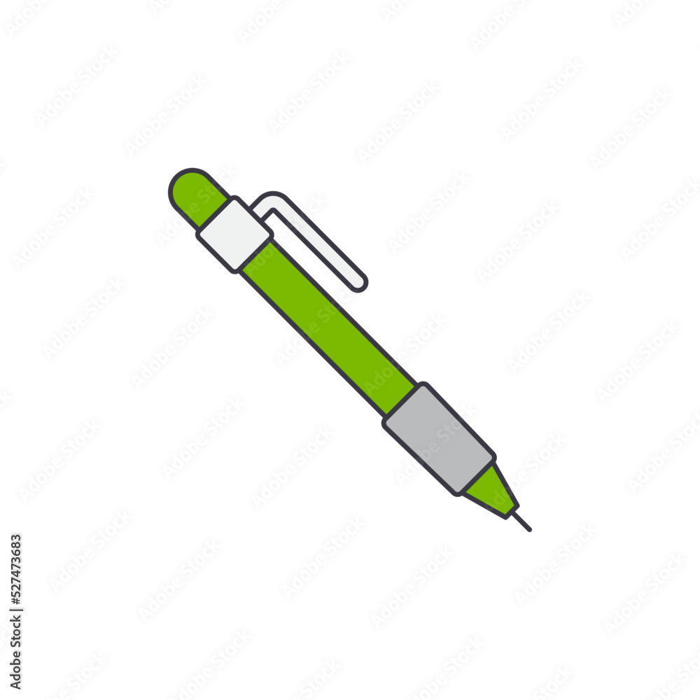 office pen icon in color, isolated on white background office pen icon in color, isolated on white background