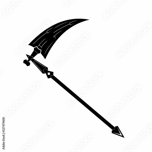 Premium Model Weapon Scythe Prototype Vector Design