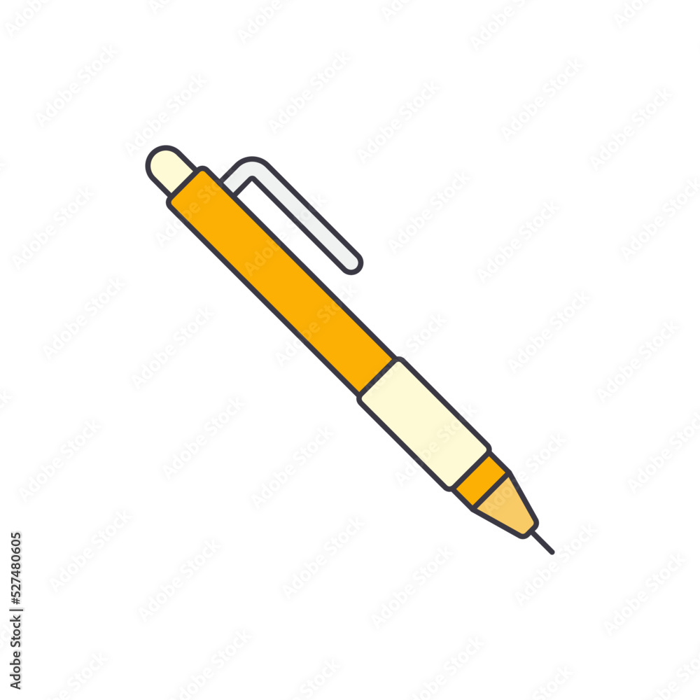 office pen icon in color, isolated on white background office pen icon in color, isolated on white background