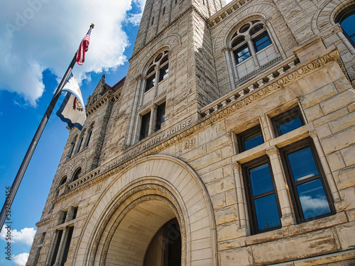 Wood county courthouse in Parkersburg WV USA photo