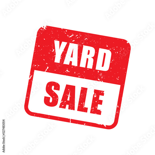 Vector Yard Sale Grunge Label