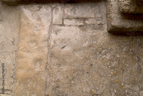 Wall Mural Closeup sidewalk Roman road smoothed stone floor