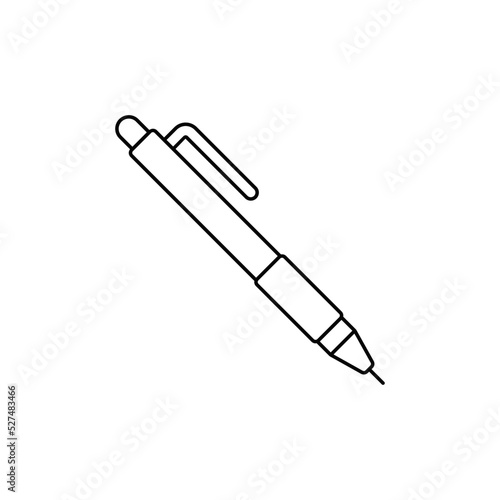 office pen icon in line style icon, isolated on white background