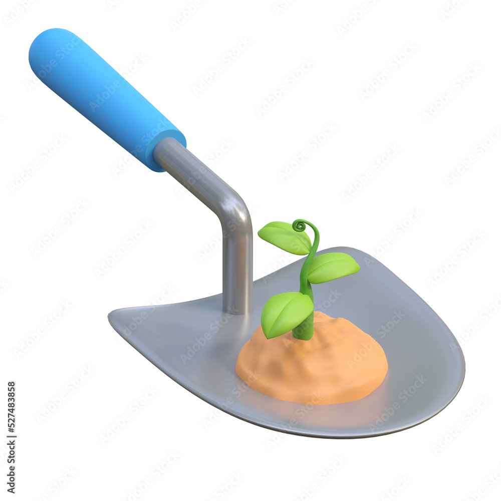 scope plant agriculture farming 3d icon illustration scope plant agriculture farming 3d icon illustration