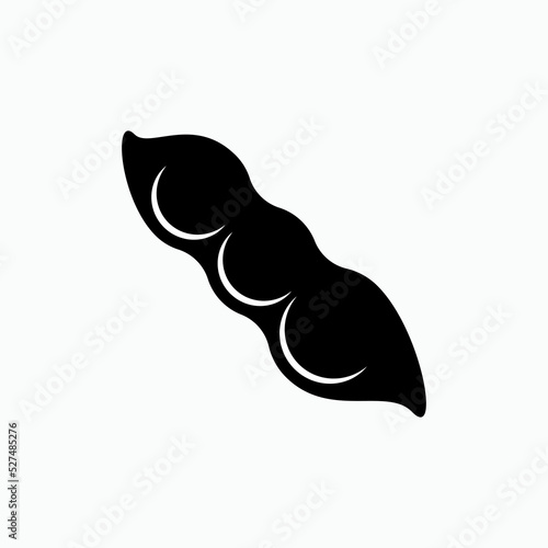 Snap Bean Icon. Food Ingredients Symbol - Vector.    