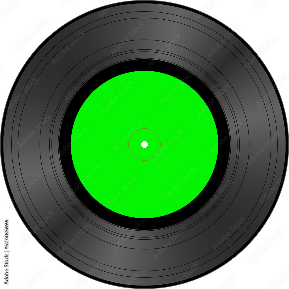 Vinyl record clipart in transparent background. Stock Illustration Adobe Stock