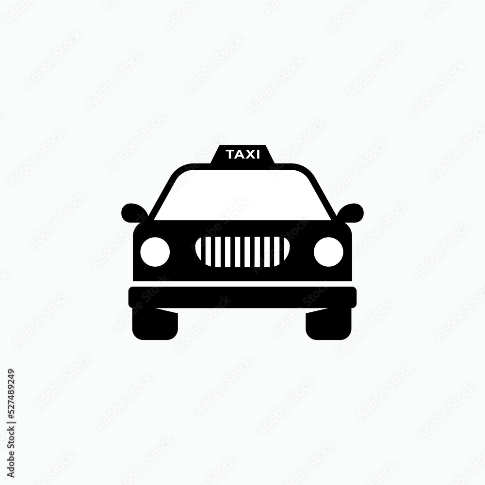 Taxi Icon. Cab Symbol. Transportation Element - Vector. Taxi Icon. Cab Symbol. Transportation Element - Vector.