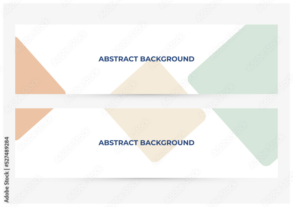 set of abstract simple banners