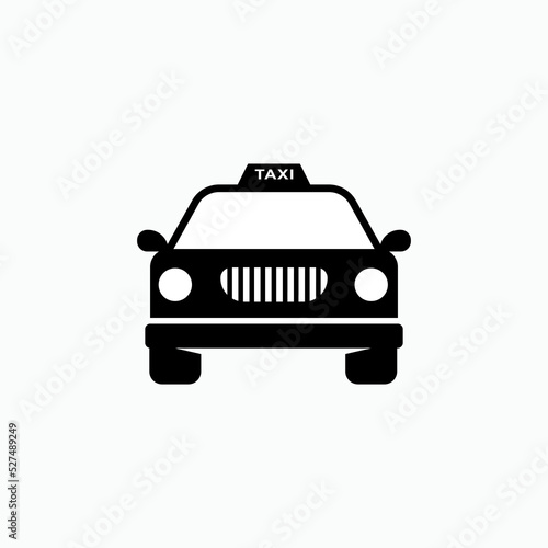 Taxi Icon. Cab Symbol. Transportation Element - Vector. 