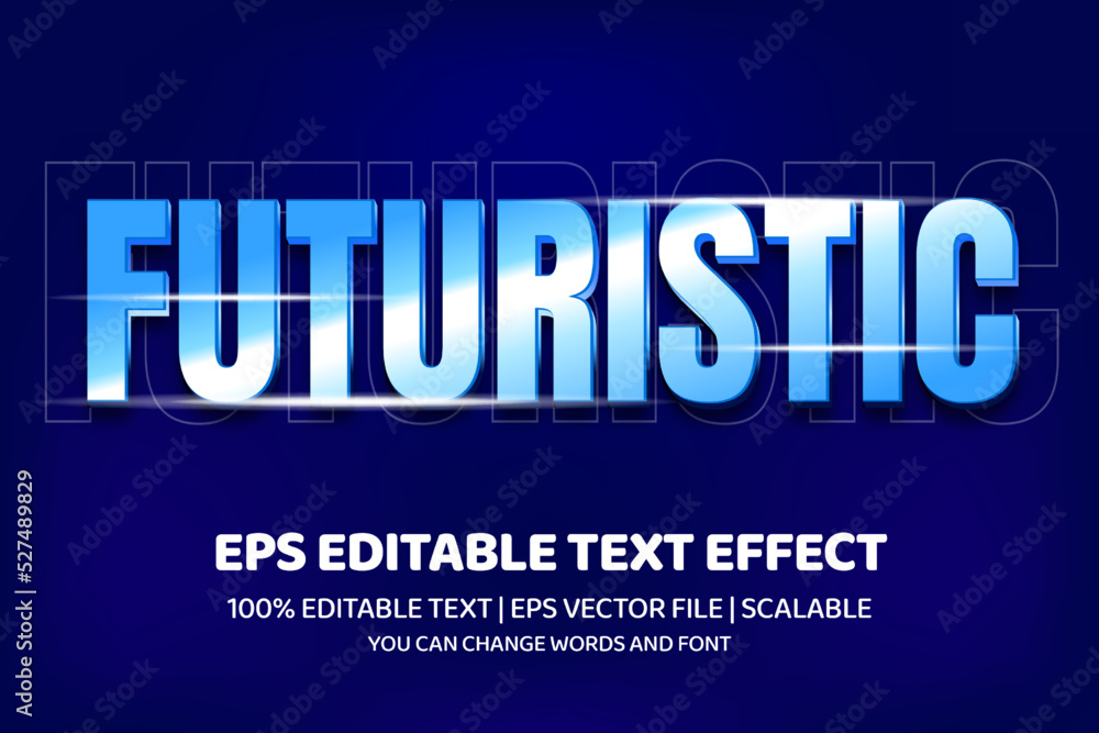 Obraz premium Futuristic Editable text effect
