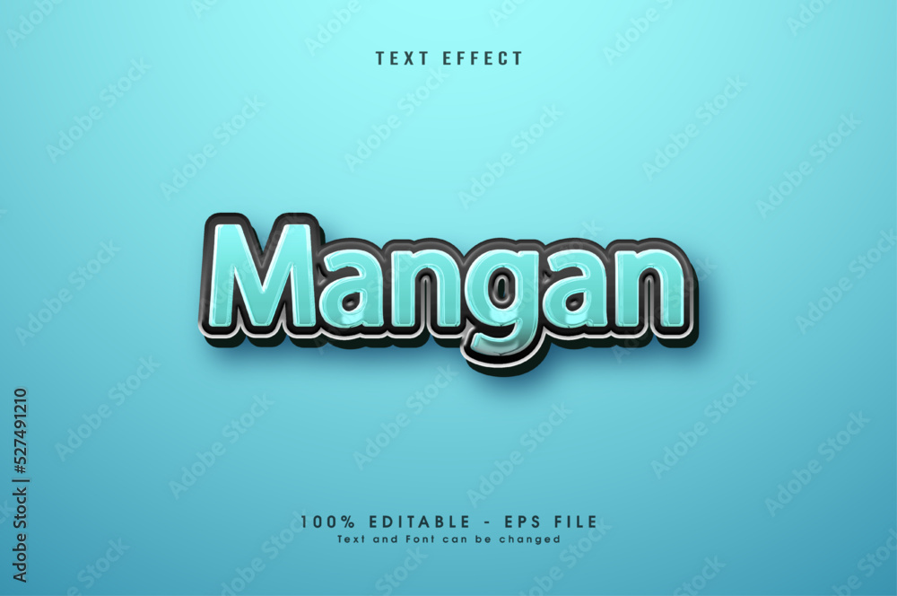 3d text effect on blue
