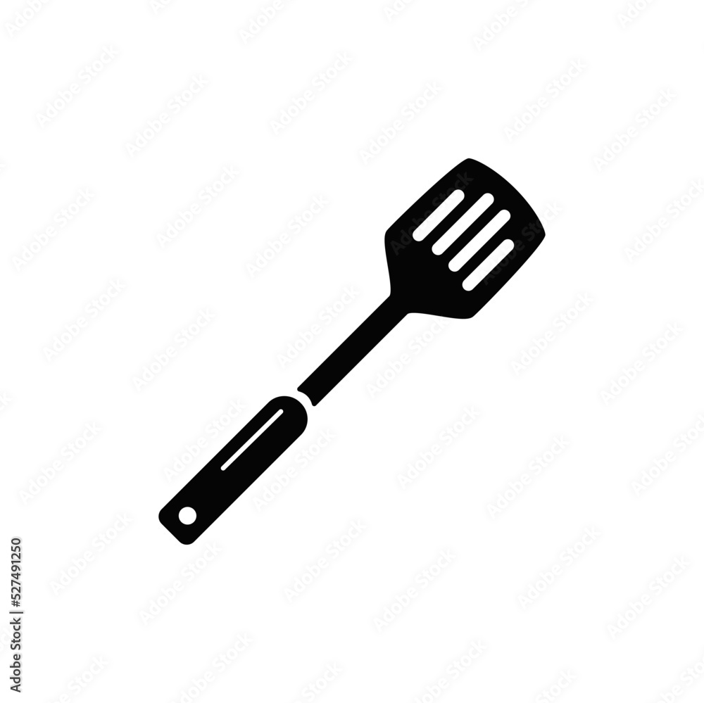 kitchen turner, turning spatula icon in black flat glyph, filled style isolated on white background kitchen turner, turning spatula icon in black flat glyph, filled style isolated on white background