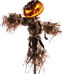 halloween pumpkin scarecrow