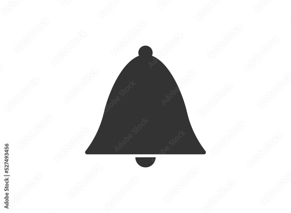 Bell icon vector, Alarm, service hand bell sign Isolated on white background. Bell icon vector, Alarm, service hand bell sign Isolated on white background.