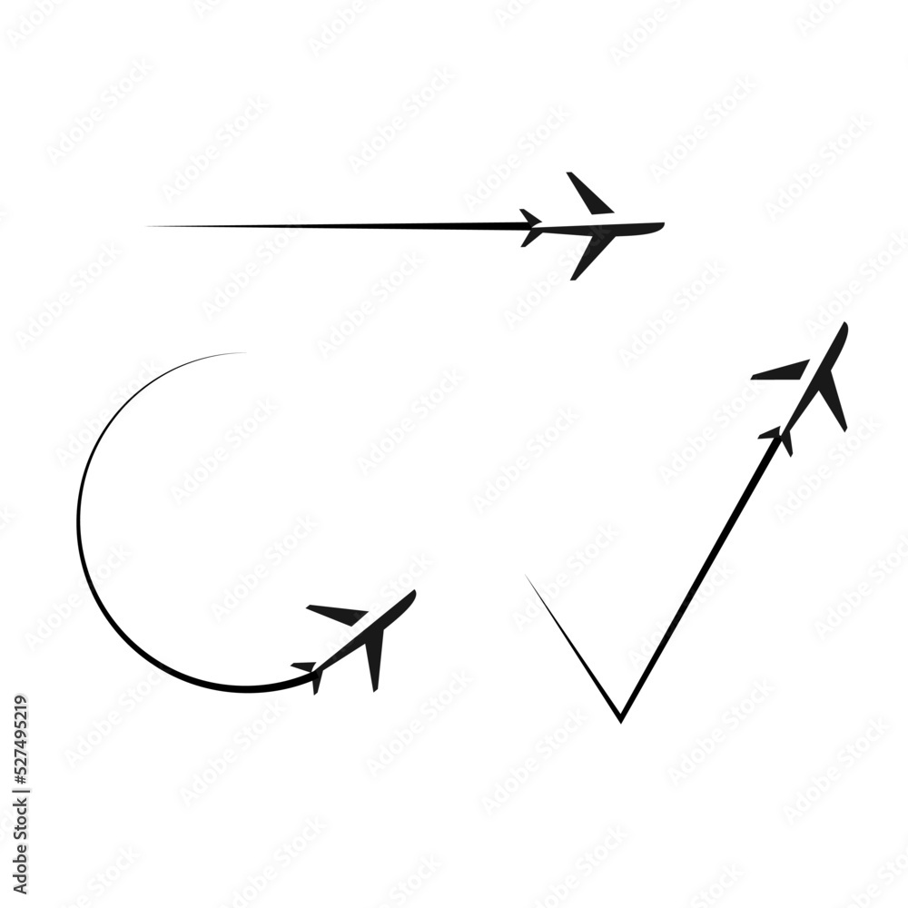 飛行機マークアイコンイラスト 飛行機マークアイコンイラスト