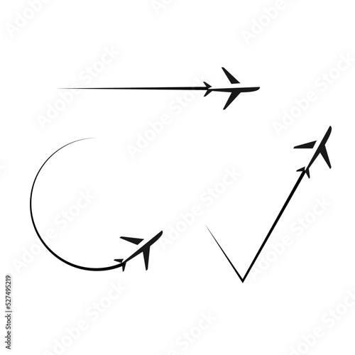 飛行機マークアイコンイラスト