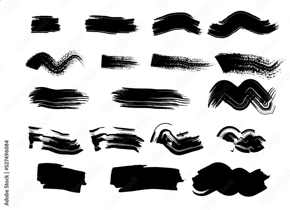 Art Brush Stroke Template for graphics use Stock Vector | Adobe Stock
